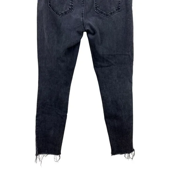 GAP True Skinny Gray wash Distressed Knee Denim Jeans Size 30 - Picture 8 of 8